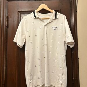 Nike White Polo Shirt with Black Accents